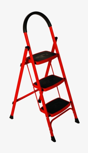 Step Ladder Png Picture - 3 Step Ladder Red