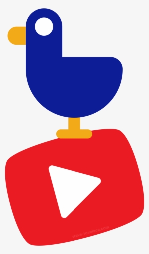 Kurz Gezagt-style Bird On Youtube Logo - Kurzgesagt Birds Png