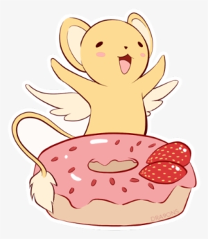 Have A Strawberry Glazed Donut And A Very Excited Kero-chan
