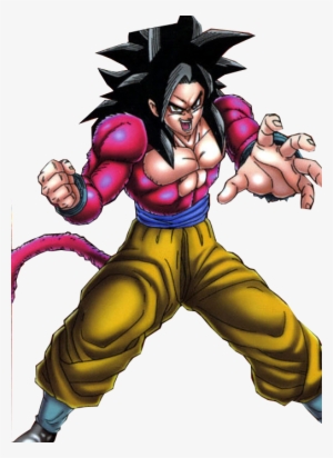 In This Form, The Saiyan's Hair Color Differs, The - Dragon Ball Songoku Ssj4