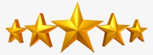 5 Gold Star Png - 5 Star
