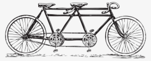 Vintage Tandem Bike Clipart