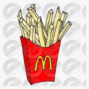 Mcdonalds - Mcdonalds French Fries Drawing