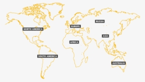 Map Yellow New - Outline Of All Countries