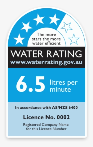 Water Rating Label - Wels Water Rating Label