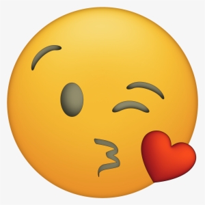 Heart Eyes Emoji Printable - Kiss Kissy Face Emoji