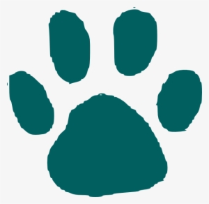 How To Set Use Dark Teal Paw Print Clipart