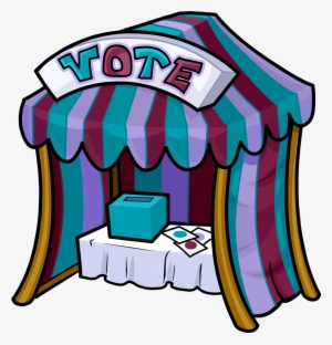 Newspaper Issue 197 Color Vote Booth - Club Penguin Color Vote