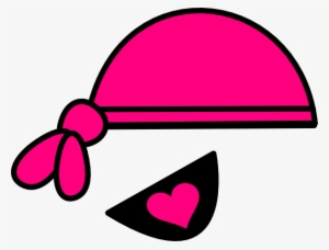 How To Set Use Pink Pirate Bandana & Eyepatch Clipart