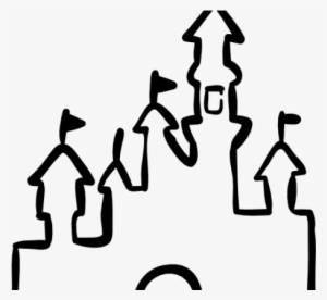 Disney Castle Outline - Black And White Mickey Mouse Outline