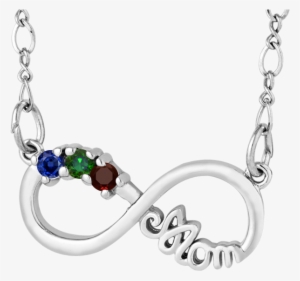 Jpg Library Download Drawing Gems Gemstone Necklace - 3 Stone Infinity Mom Pendant In Sterling Silver