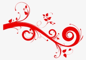 Red Swirls Png Image Black And White - Vector Design For Wall