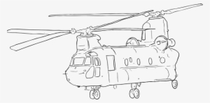 Clipart Transparent Download Collection Of Free Military - Chinook Helicopter Coloring Pages