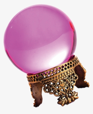 Image Of Rose Prism Crystal Ball - Bronze