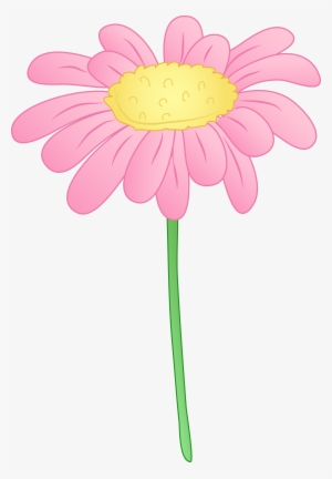 Pink Flower Border Clip Art - Daisy Flower Cliparts Png