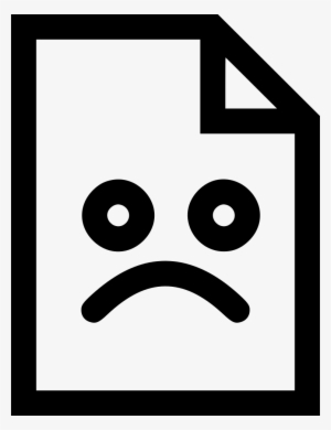File Situation Emoji Emotion Bad Sad Comments - Sad File Icon