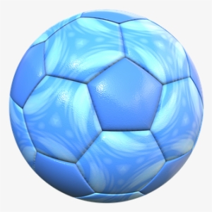 Ball Football Sport Blue Leather Imitation - Blue Soccer Ball Transparent Background