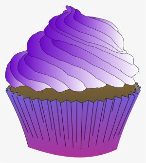 This Free Icons Png Design Of Chocolate Purple Cupcake