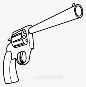 Simple Gun Drawing - Old Gun Drawing Easy