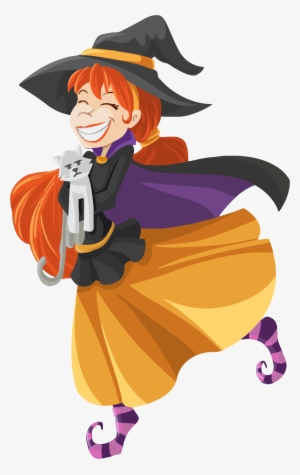 This Free Icons Png Design Of Happy Cartoon Witch Isolated