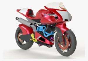 ๋britten V1000 Daytona Racing Motorcycle - Britten V1000 Cad