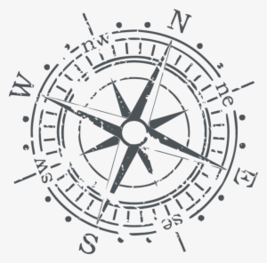 Compass Transprent Png Free Download Circle Black - Compass Vintage