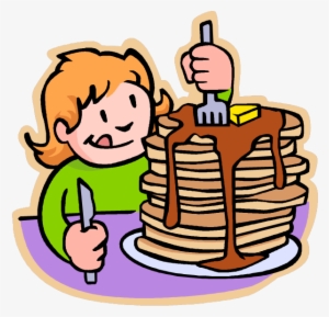 Blueberry Pancakes Clip Art - Eat Breakfast Clipart