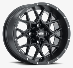 Hurricane Wheel 4 Lug Matte Black 14x7-1000