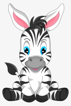 Donkey Clipart Transparent - Zebra Cartoon Png