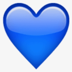 Free Png Ios Emoji Blue Heart Png Images Transparent - Coeur Bleu Png