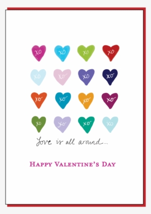Valentine Day Hearts Card