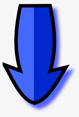 Bulb Blue, Arrow, Down, Shadow, Direction, Color, Bulb - Flechas Hacia Abajo Azul