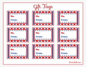 Free Patriotic “4th Of July” Party Printable Gift Tags - Independence Day