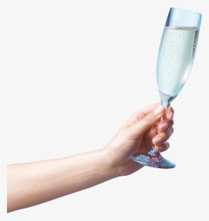 Virtually - Hand Champagne Glass Png