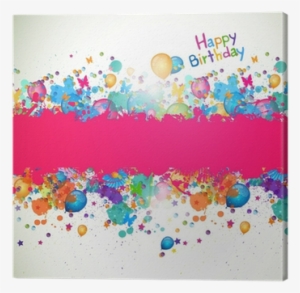 Vector Illustration Of A Happy Birthday Greeting Card