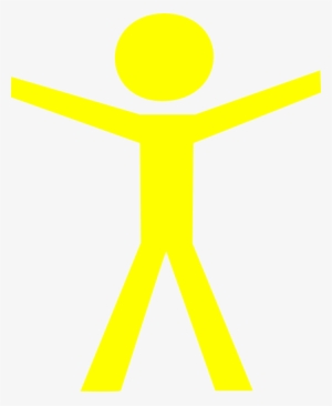 Clip Art Human Figures Free - Yellow Human Figure
