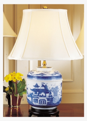 Mottahedeh Blue Canton Temple Jar Lamp