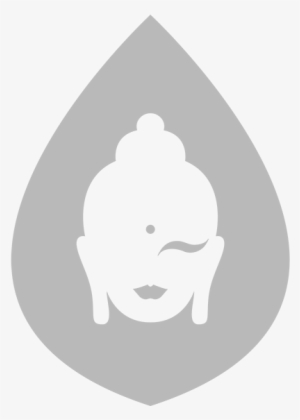 Naturally & Ethically Sourced - Buddha Logos Weiss Png