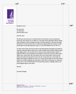 single-sheet letterhead sample - footer on business letter