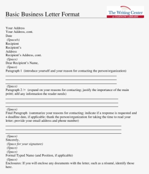 Business Letter Form Format Main Image - Business Email Addressed To Multiple Recipients