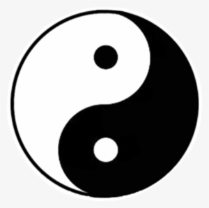 Yinyang Tumblr Stickers Blackandwhite Namaste Simbolo - Yin Yang Symbol