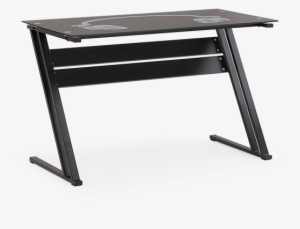 Image For Metal Computer Desk With Glass Top - Picnic Table