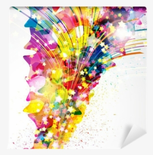 Abstract Background Forming By Watercolor Paint Splashes - Boya Arka Plan