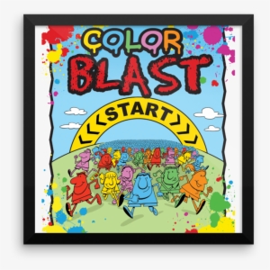 Color Blast Framed Poster - Poster