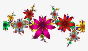 Colourful Floral Design Png - New Flowers Png