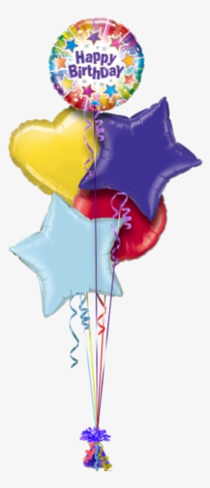 Birthday Blast Birthday Balloon - Birthday Radiant Stars 18 Round Holograph Balloon -