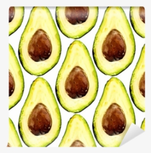 Beautiful Avocado Repeated Pattern, Consisted Of Halves - Avocado