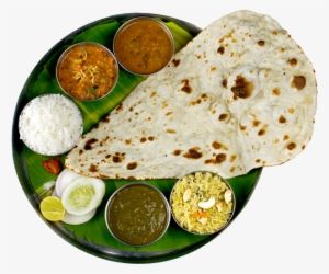 North Indian Meals - Indian Thali Transparent Background