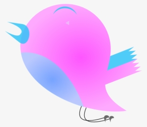 Love Birds Clipart Pink Blue - Clip Art