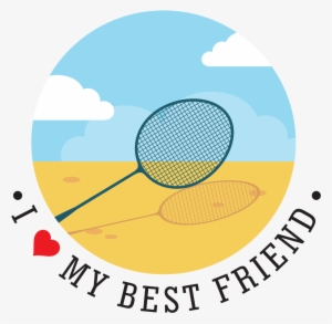 Badminton Best Friend - Circle